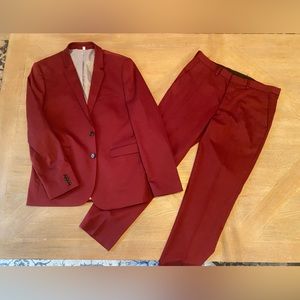 Express Men’s suit Burgundy